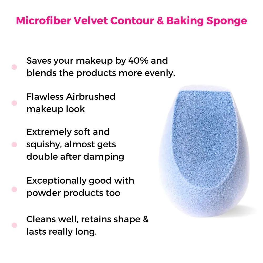 Original Microfiber Velvet Contour & Baking Sponge