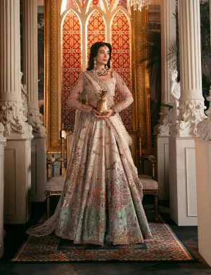 Pakistani Bridal Dress in Choli Lehenga Dupatta Style