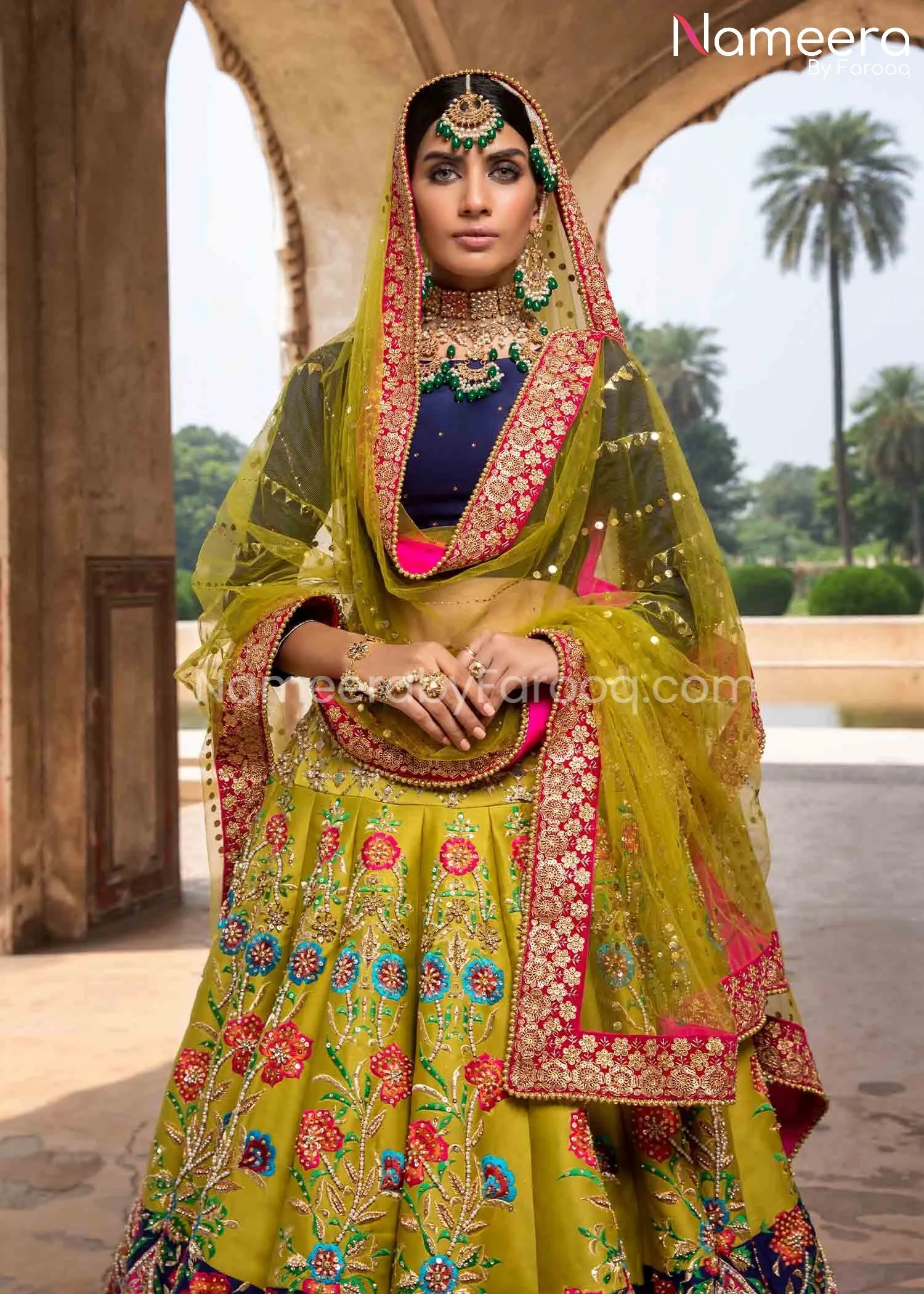 Pakistani Bridal Lehenga Choli Premium Lengha Dress #BS614