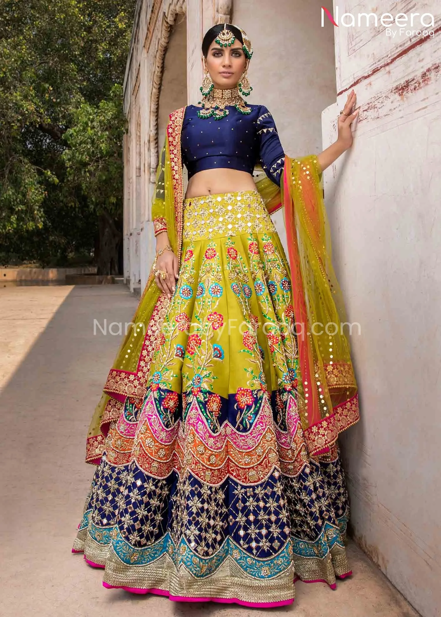 Pakistani Bridal Lehenga Choli Premium Lengha Dress #BS614