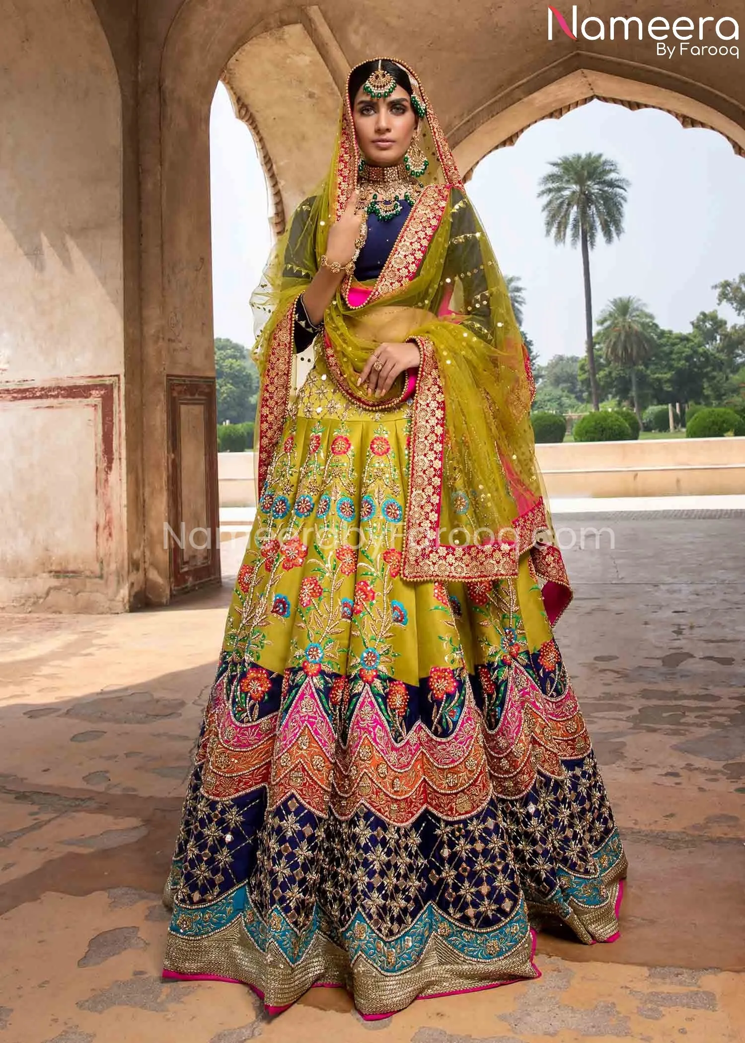 Pakistani Bridal Lehenga Choli Premium Lengha Dress #BS614