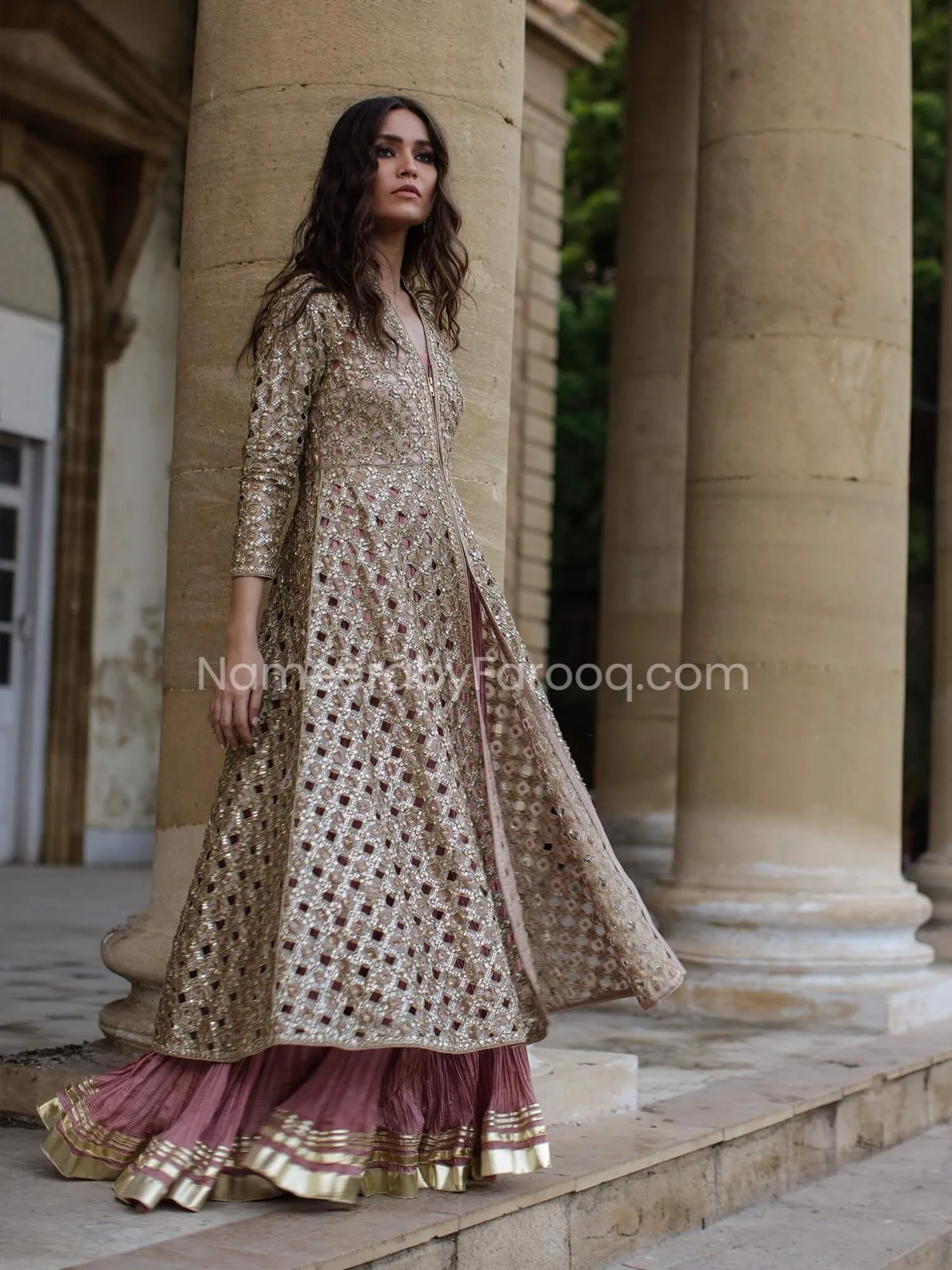 Pakistani Fancy Gown Dresses for Bride Online #BS186