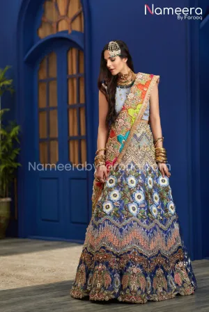 Pakistani Ghagra Choli for Bridal Mehndi Dress #BS21