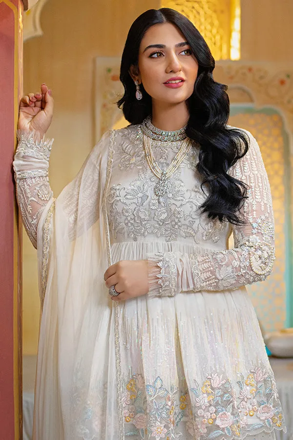 Pakistani Party Dress in Short Frock and Sharara Style