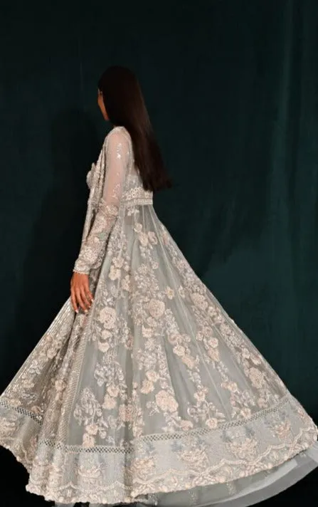 Pakistani Pishwas Frock with Wedding Lehenga Dress