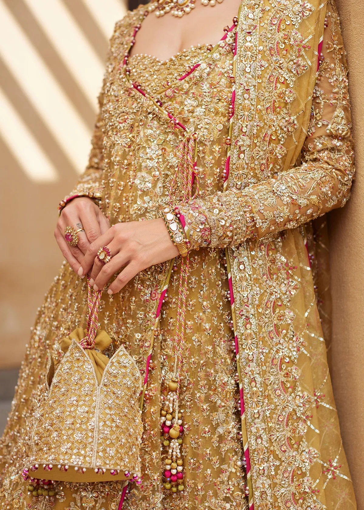 Pakistani Wedding Dress in Bridal lehenga Gown Style