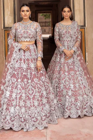 Pakistani Wedding Dress in Traditional Net Maxi Style