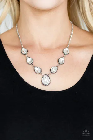 Paparazzi Socialite Social Necklace White