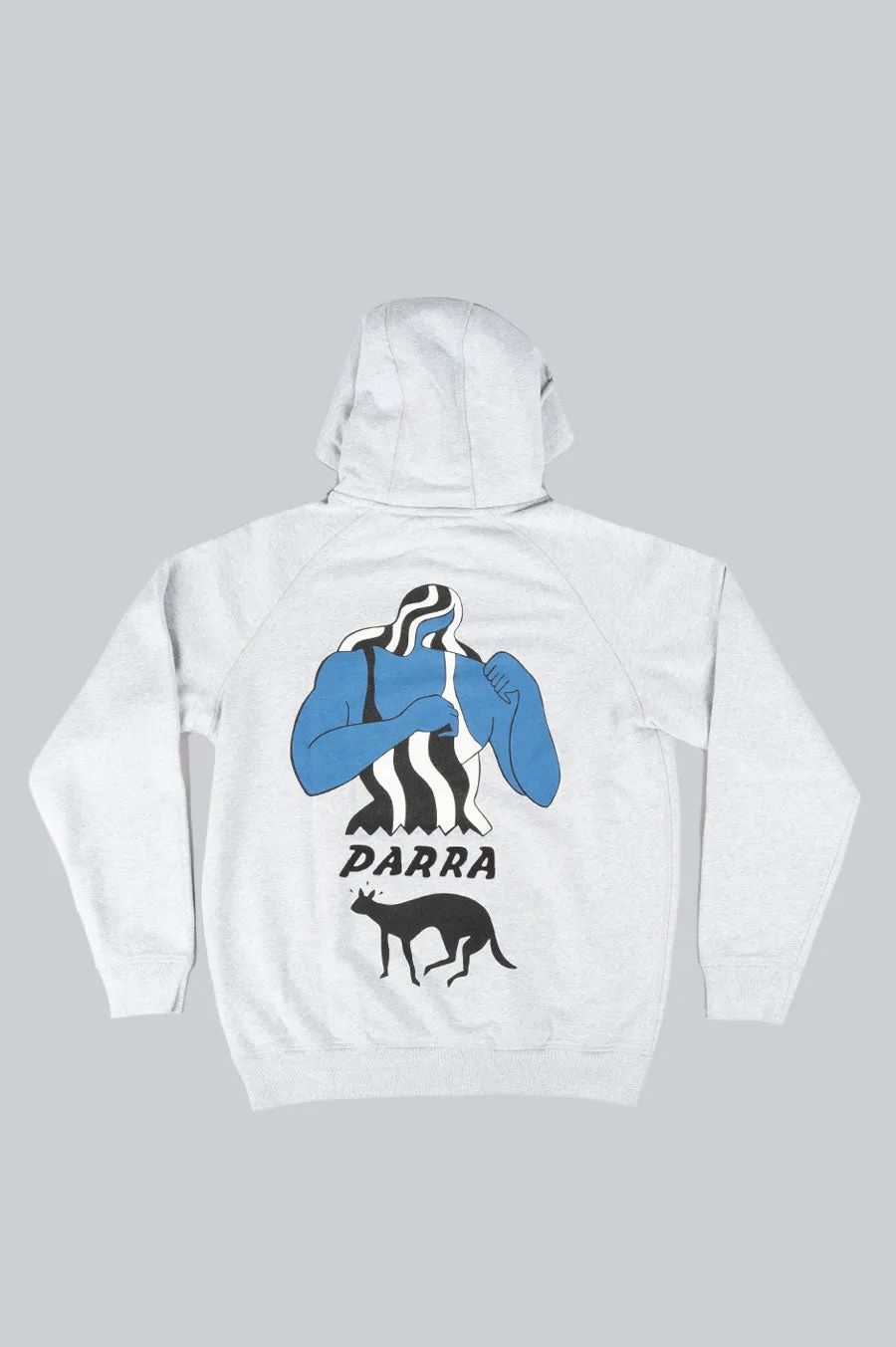 PARRA CAT DEFENSE HOODED SWEATSHIRT WHITE