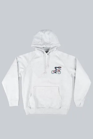 PARRA CAT DEFENSE HOODED SWEATSHIRT WHITE