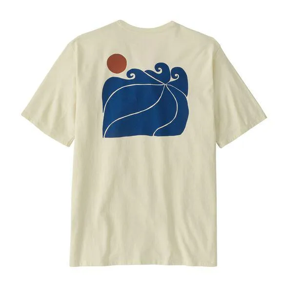 Patagonia Men's Sunrise Rollers Responsibili-Tee Birch White