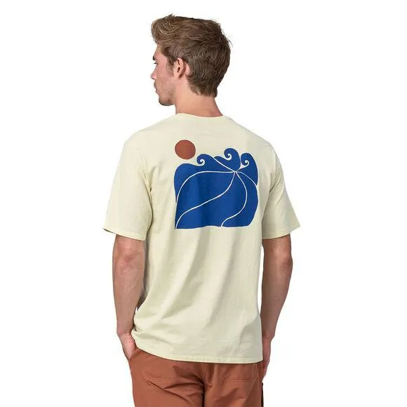 Patagonia Men's Sunrise Rollers Responsibili-Tee Birch White