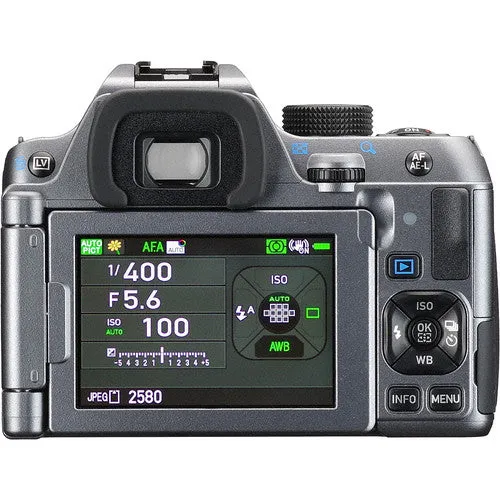 Pentax K-70 DSLR Camera Silver body Open Box