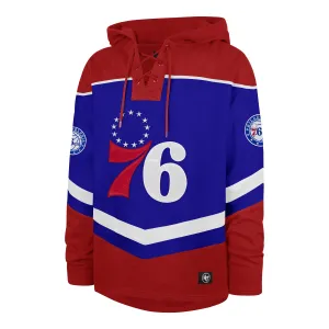 PHILADELPHIA 76ERS TRI SATIN '47 LAYUP LACER HOOD
