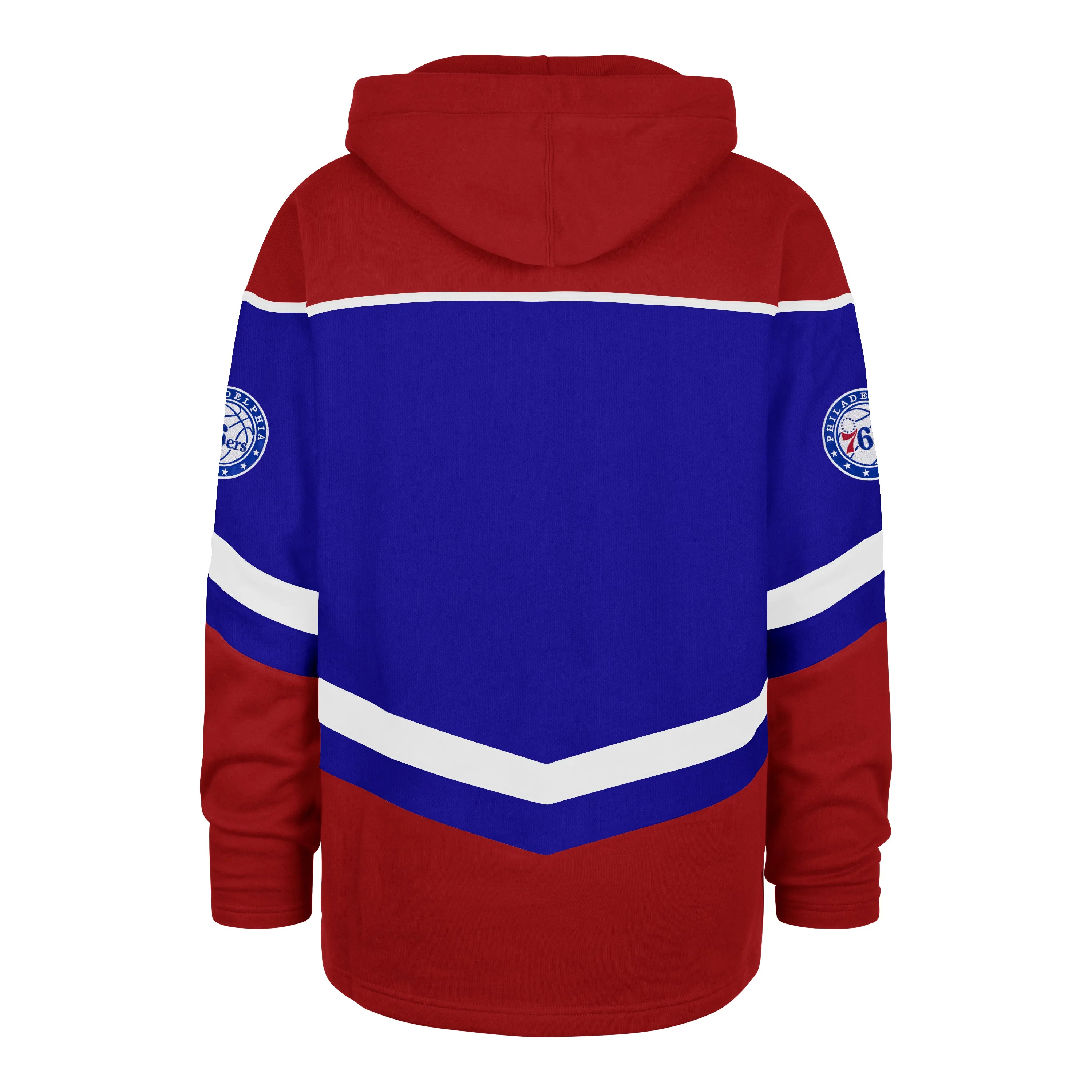 PHILADELPHIA 76ERS TRI SATIN '47 LAYUP LACER HOOD