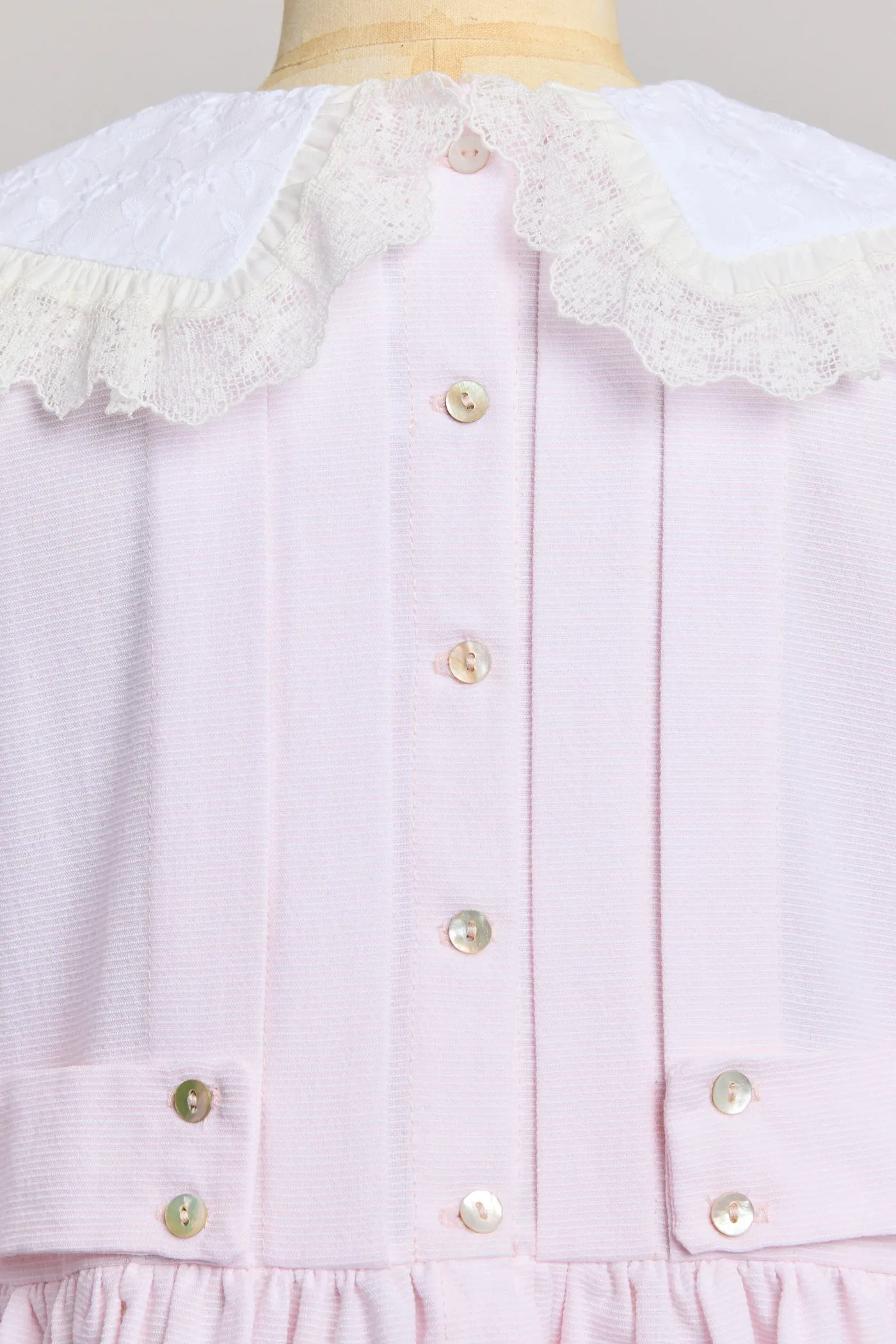 Piano Dress Pink Stripe