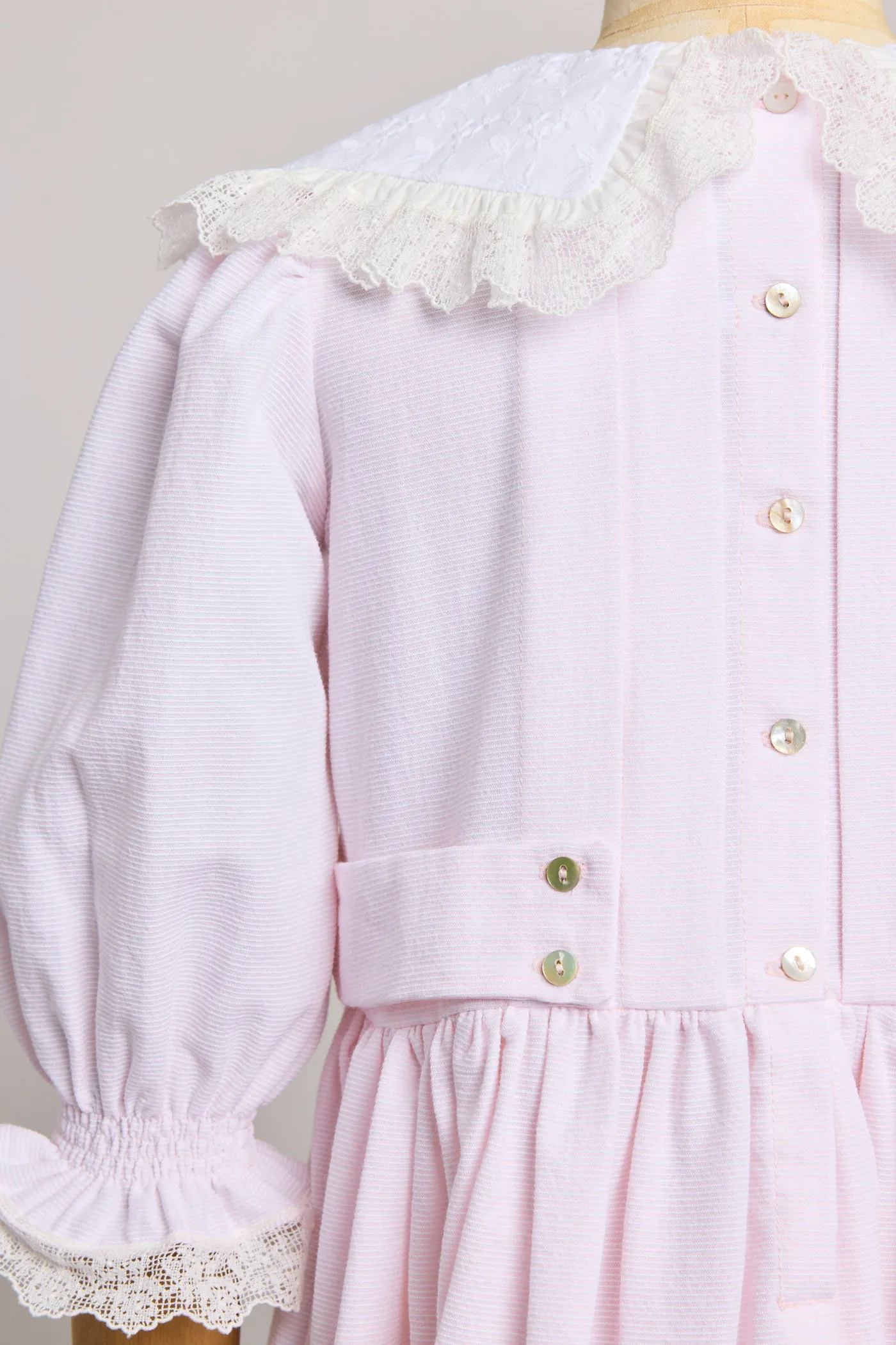 Piano Dress Pink Stripe