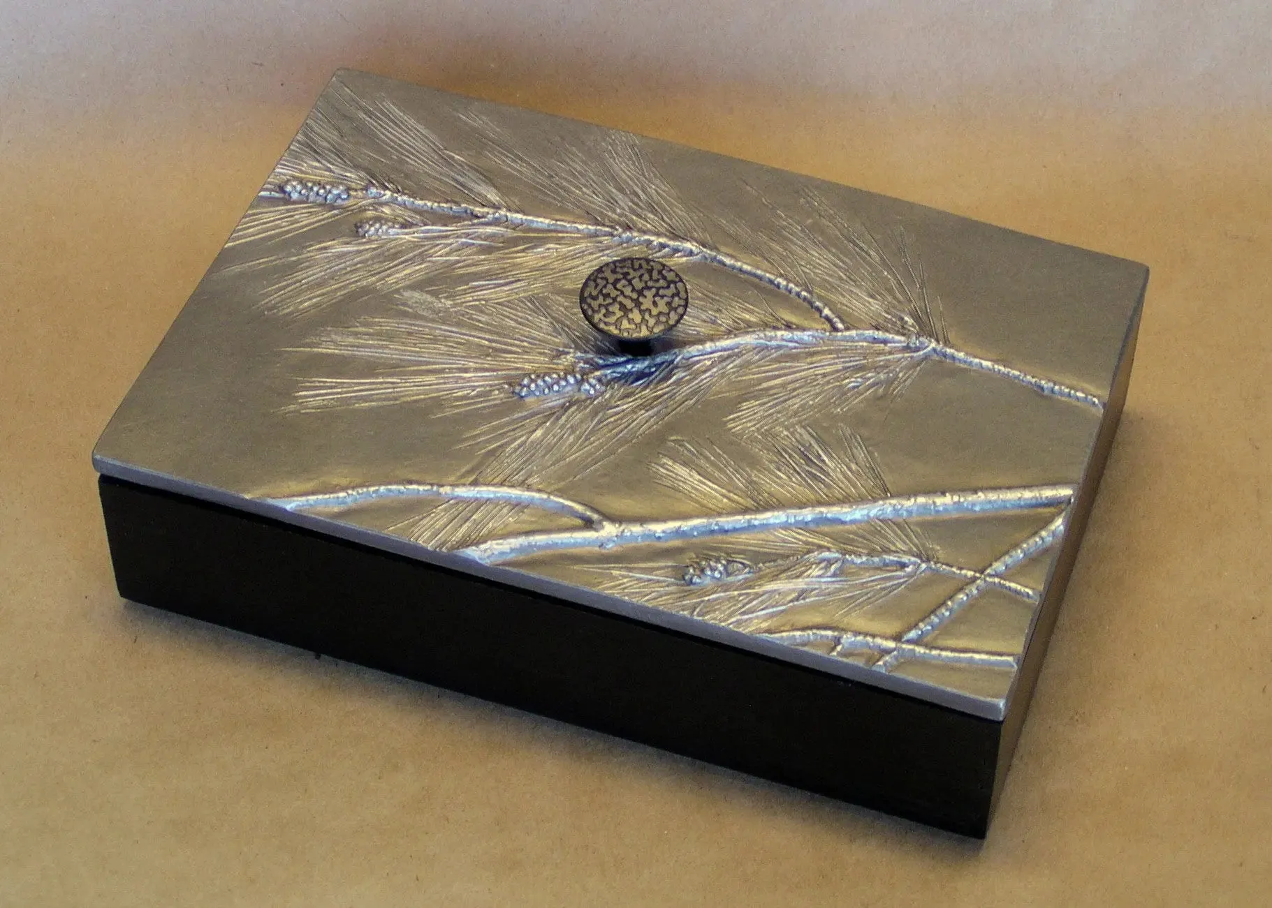 Pine Bough Box 2 by Deborah Childress of Blindspot Mirrors