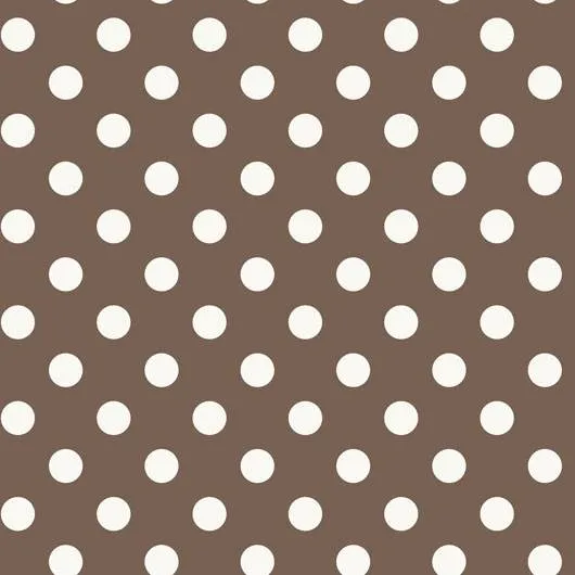 Polka Taupe Fleece Table Cover (1.3/1.6m)
