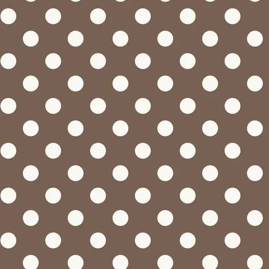 Polka Taupe Fleece Table Cover (1.3/1.6m)
