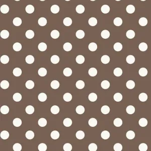 Polka Taupe Fleece Table Cover (1.3/1.6m)
