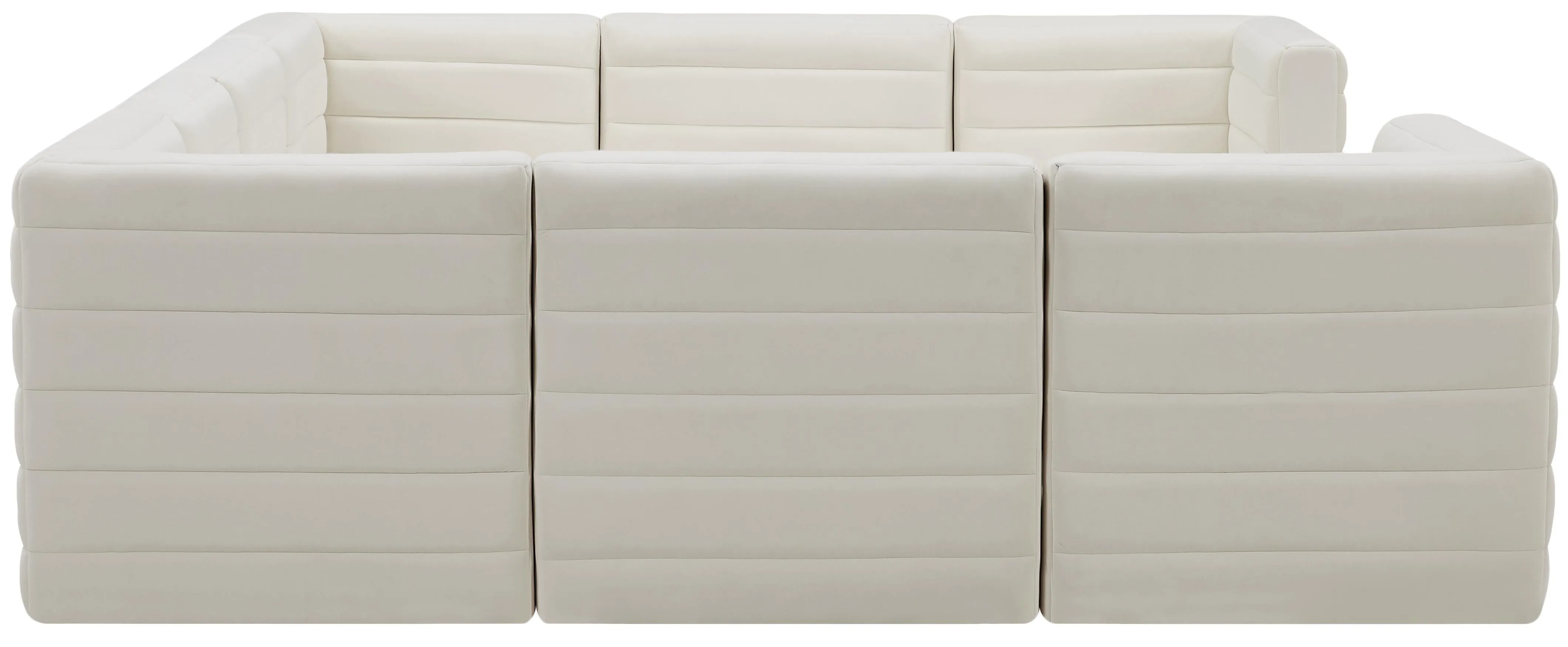 Quincy Cream Velvet Modular Sectional