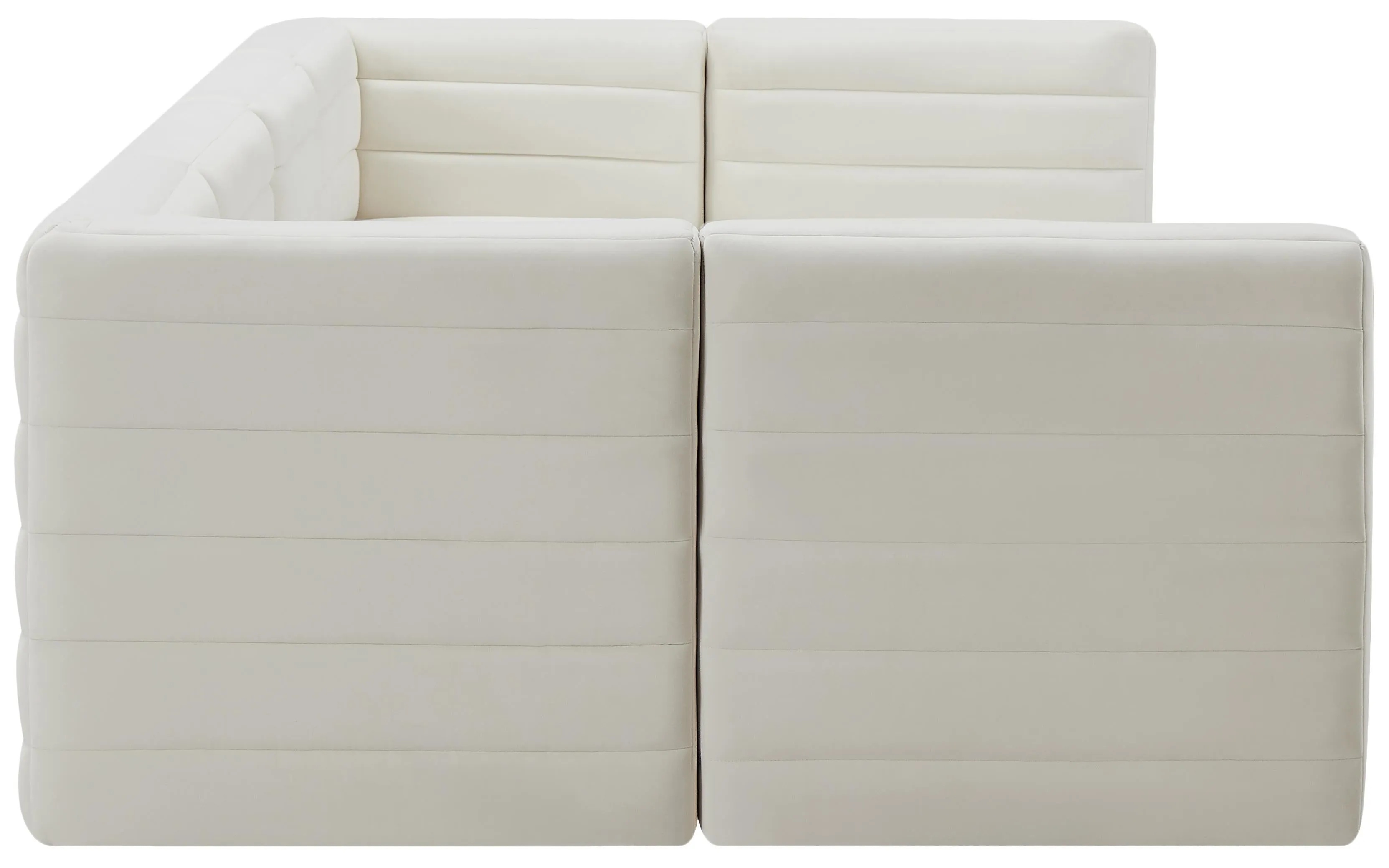 Quincy Cream Velvet Modular Sectional