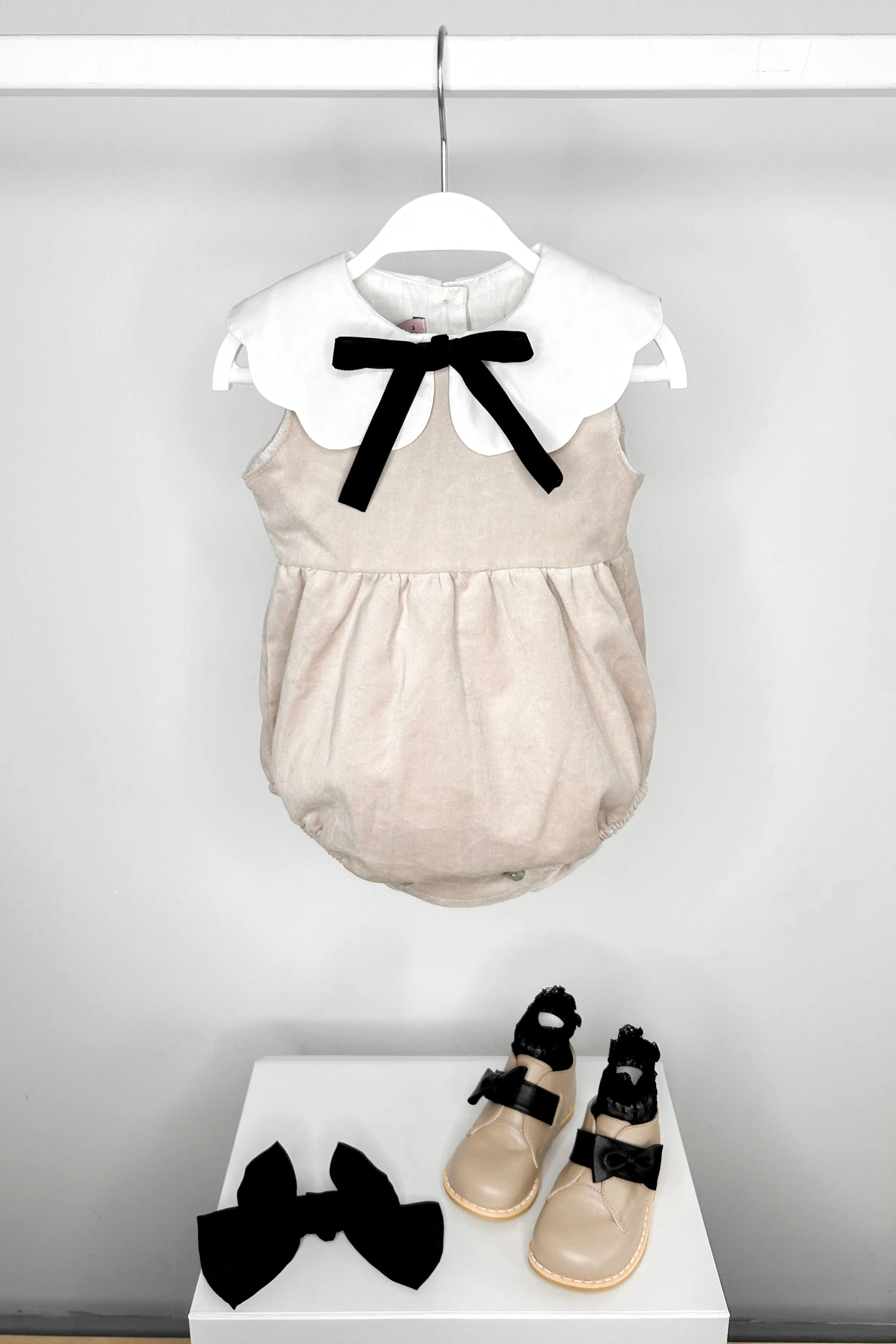 "Aria" Stone Velvet Romper