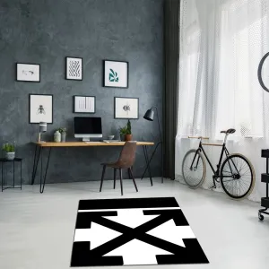 "Arrows" Graphic Area / Throw Rug - 5' X 4'