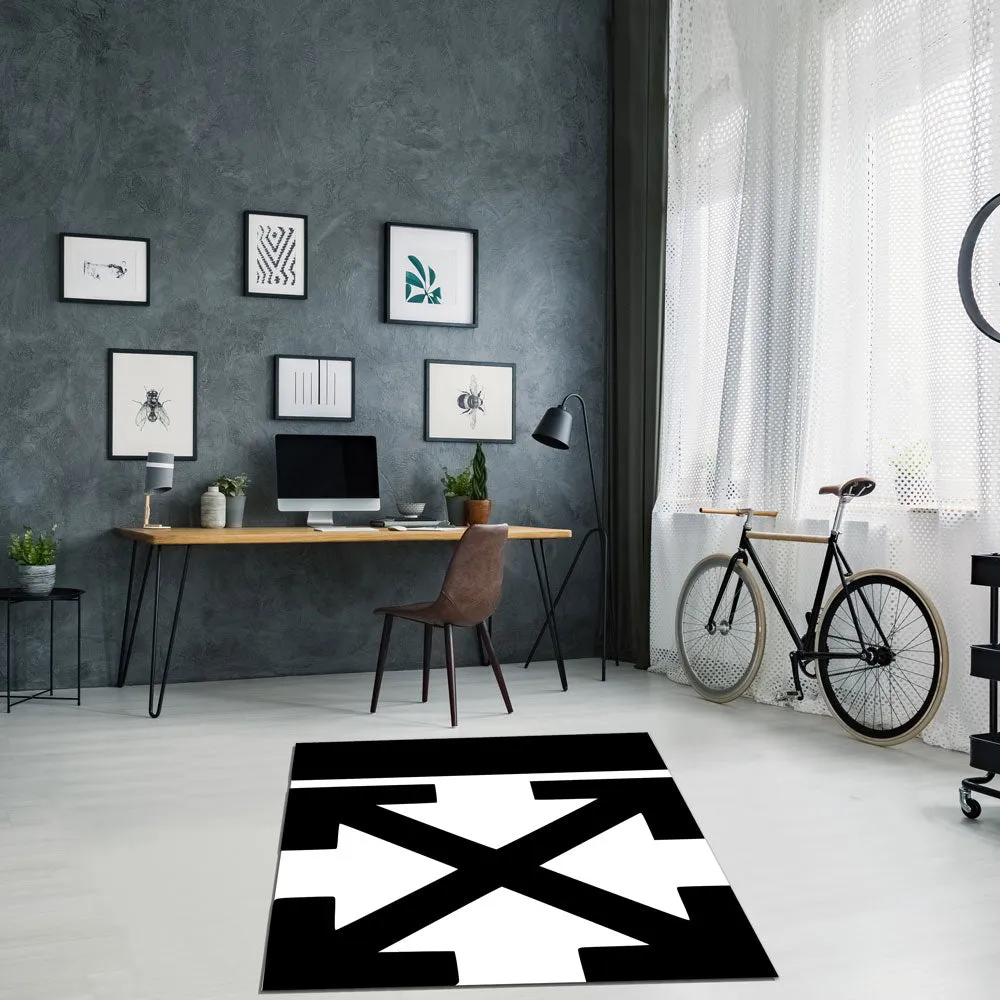 "Arrows" Graphic Area / Throw Rug - 5' X 4'