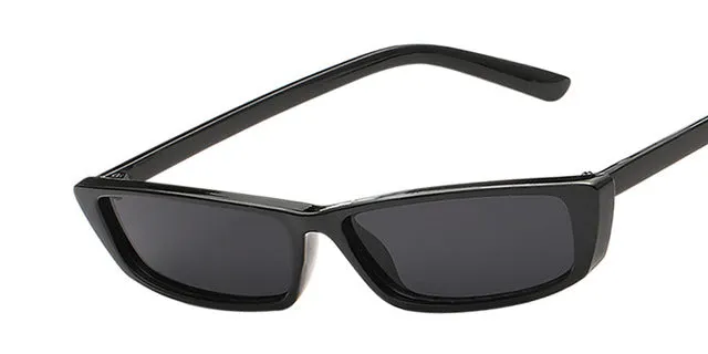Rectangle Small Frame Sunglasses Fashion Designer Square Shades for Women