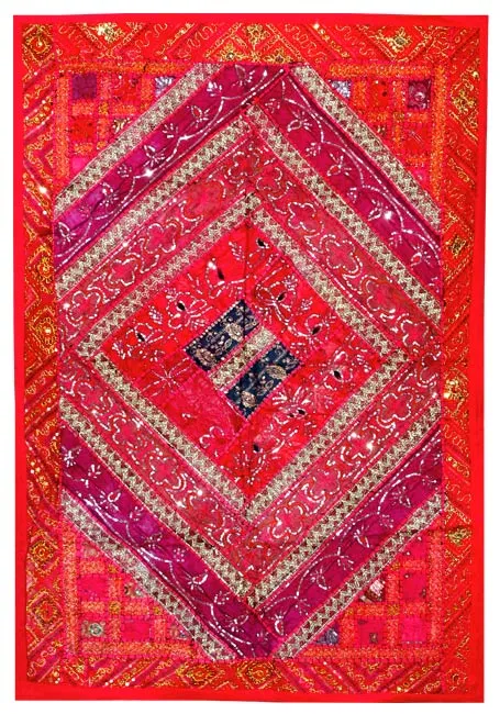 Red Lake - Cotton Wall Hanging