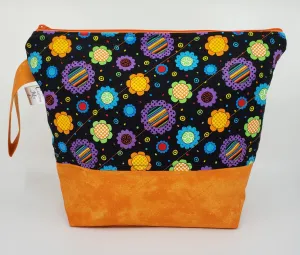 Retro Floral - Project Bag - Medium