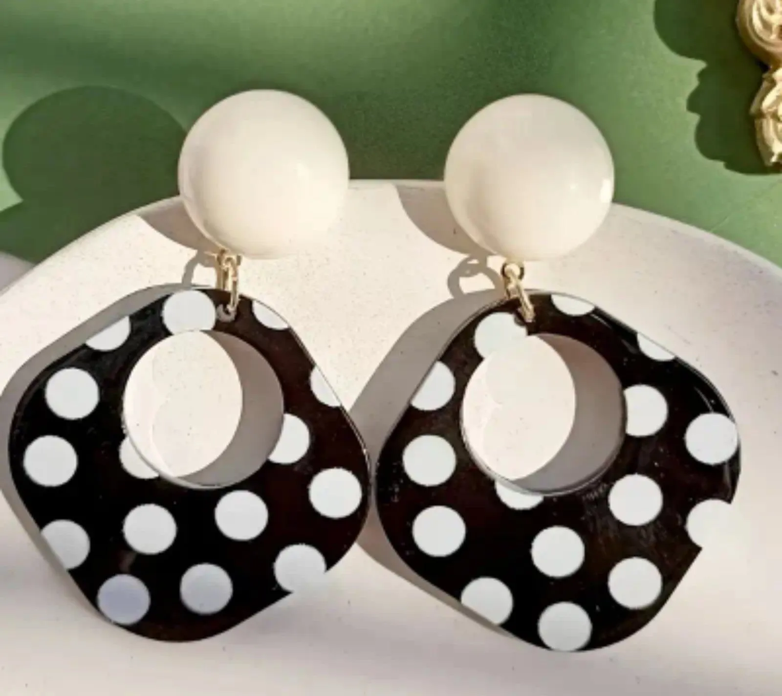 Retro Poky Dot Earrings