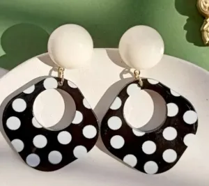 Retro Poky Dot Earrings