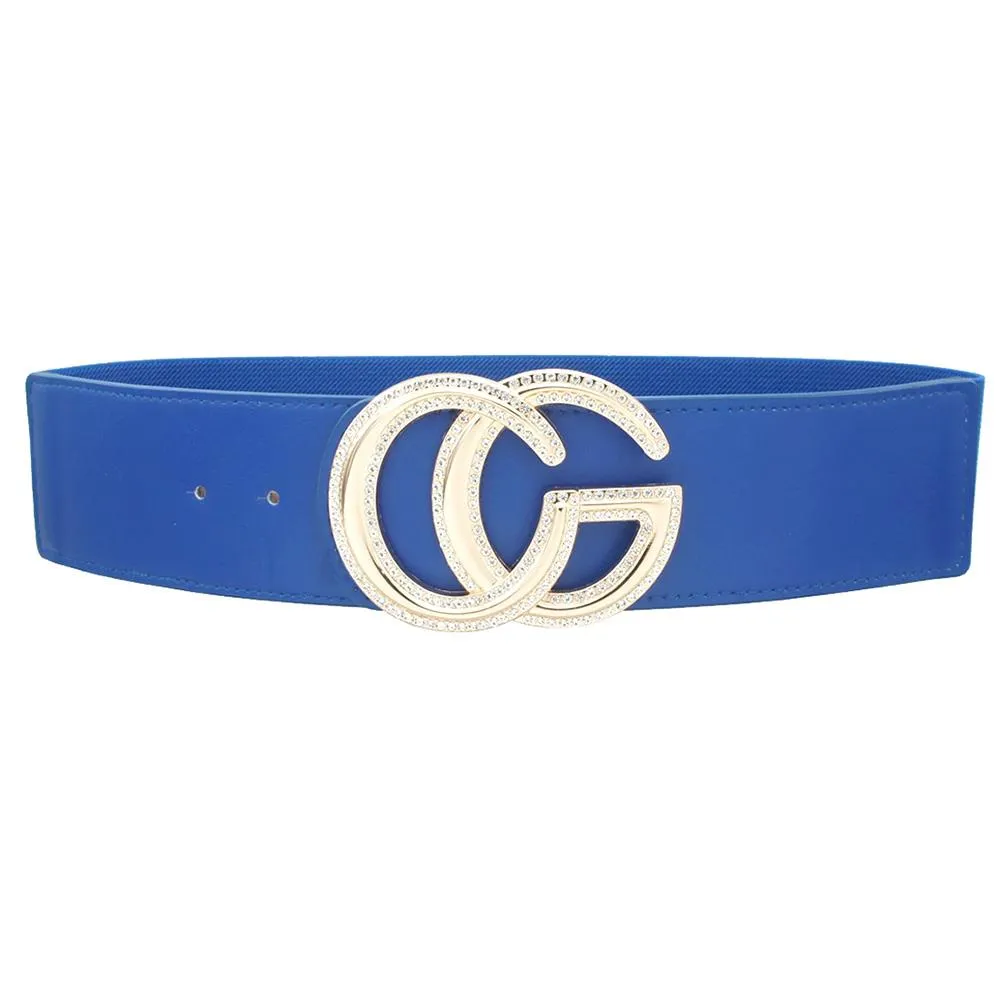 Rhinestone Outlined Cg Belt