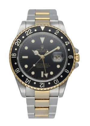 Rolex Oyster Perpetual Date GMT Master ll 16713 Mens Watch Box Papers