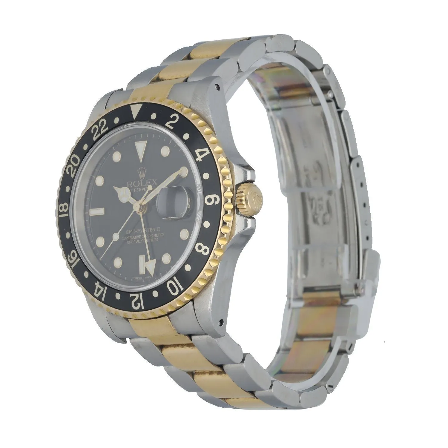 Rolex Oyster Perpetual Date GMT Master ll 16713 Mens Watch Box Papers