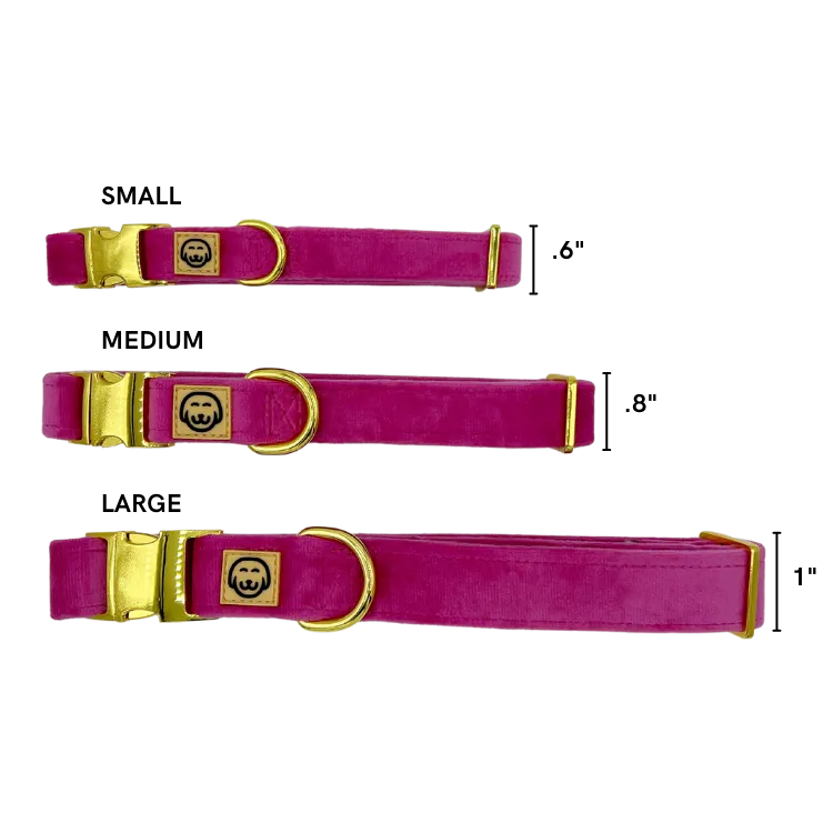 Rose Velvet - Dog Collar