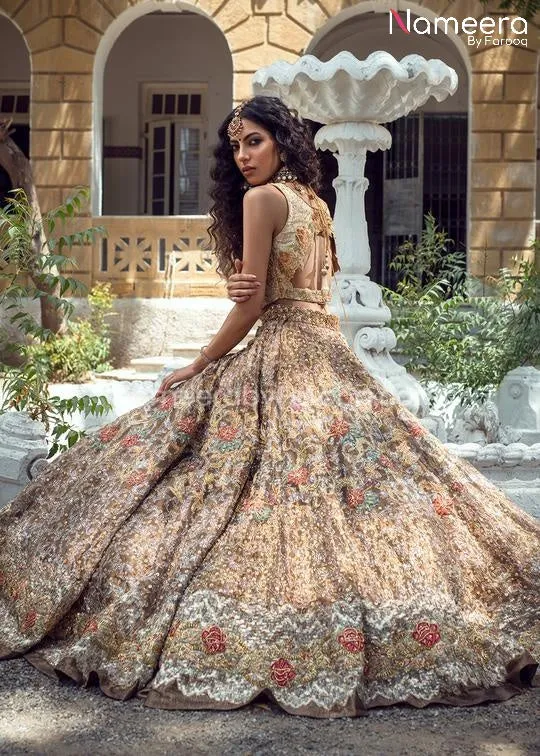 Royal Pakistani Embroidered Bridal Lehenga Choli #BS26