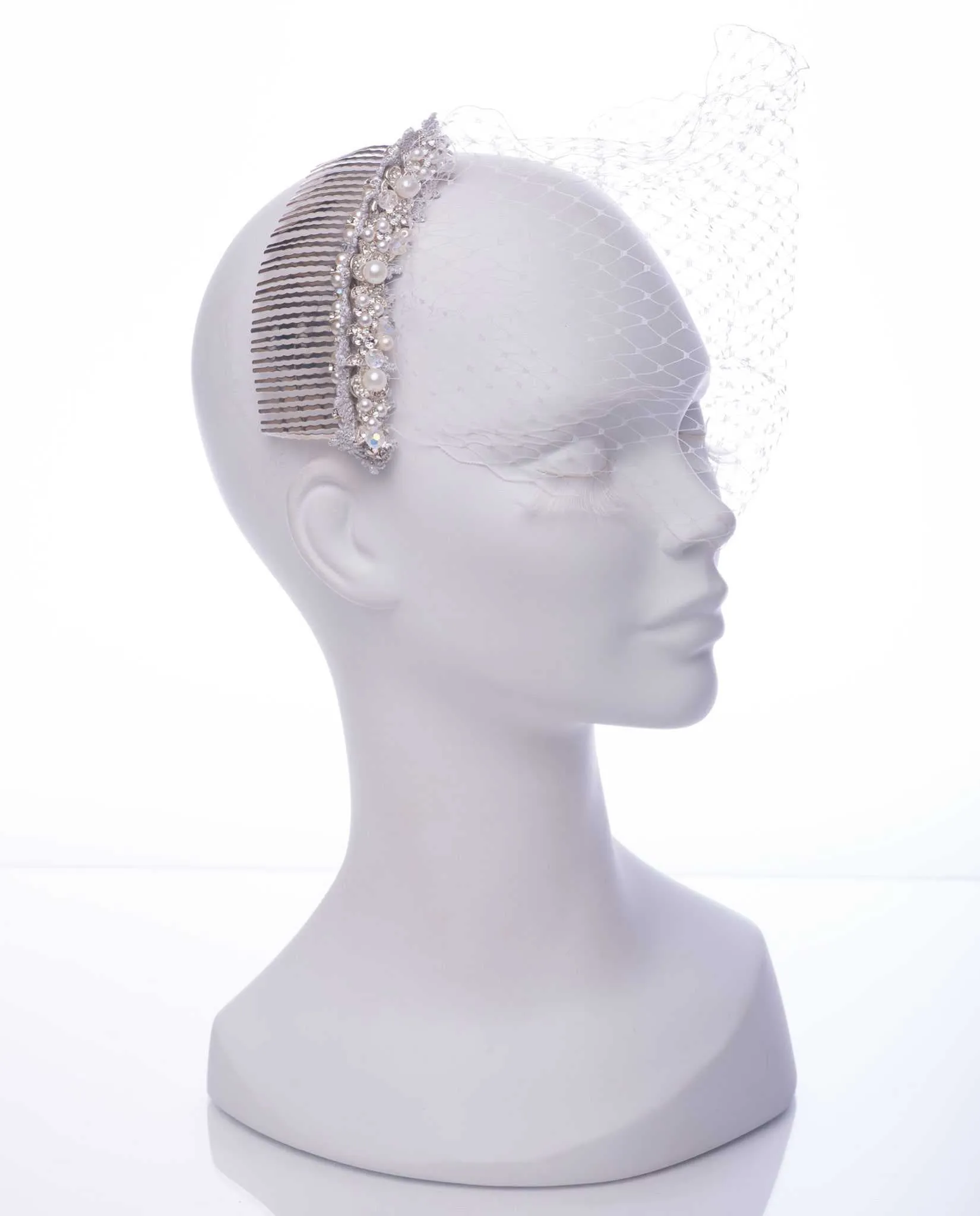 Samantha • Bridal Mini Birdcage Face Veil