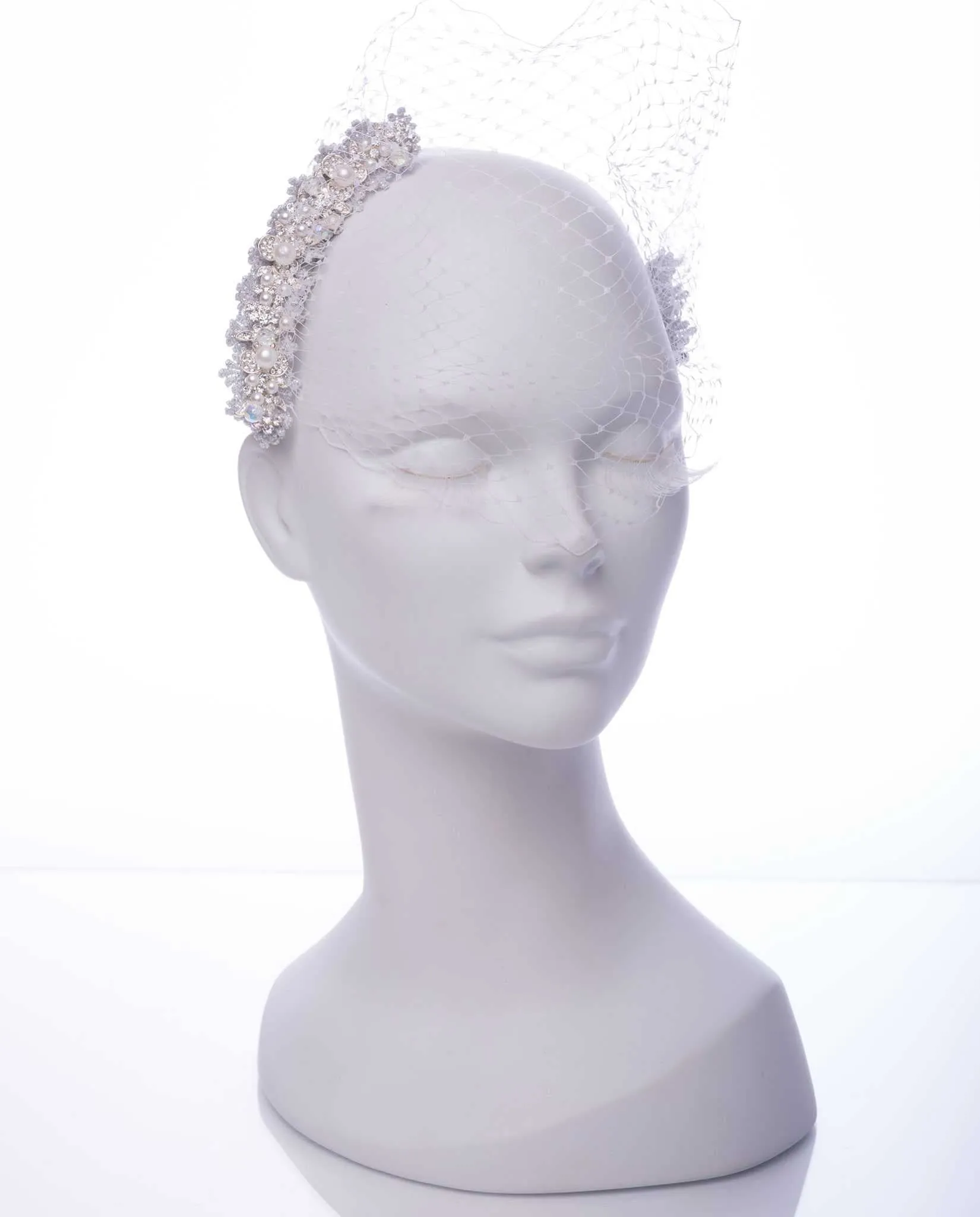 Samantha • Bridal Mini Birdcage Face Veil