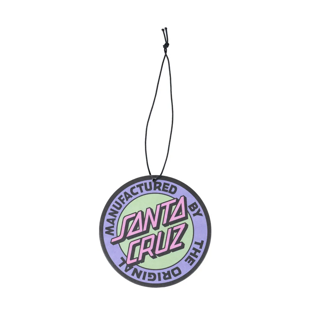 SANTA CRUZ MFG DOT RETRO AIR FRESHENER - GREEN MULTI