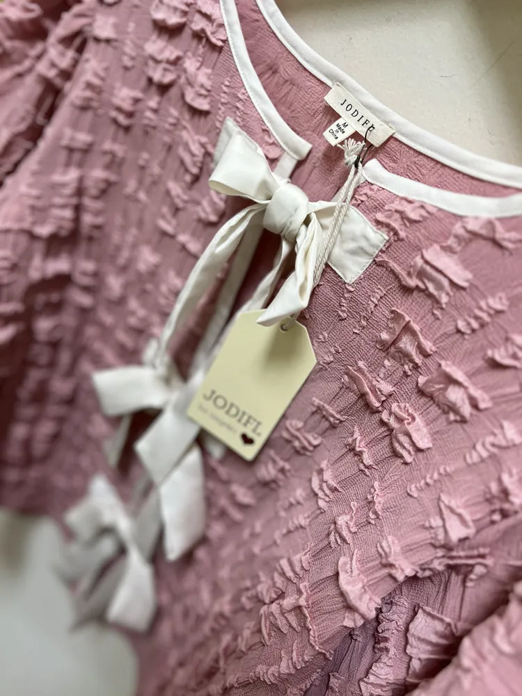 Self Tie Crinkle Top