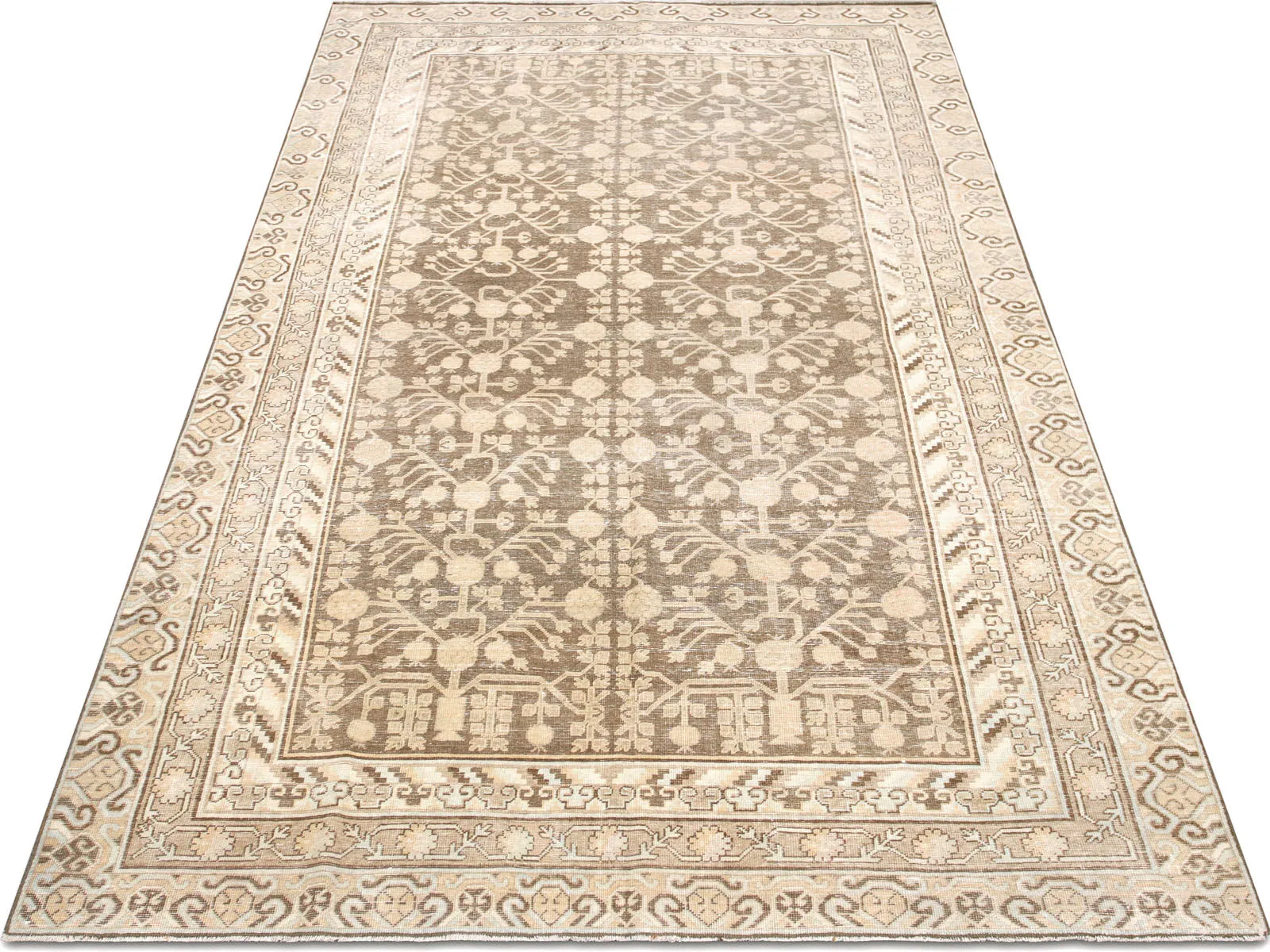 Semi Antique Samarkand Khotan Rug - 6'1" x 12'2"