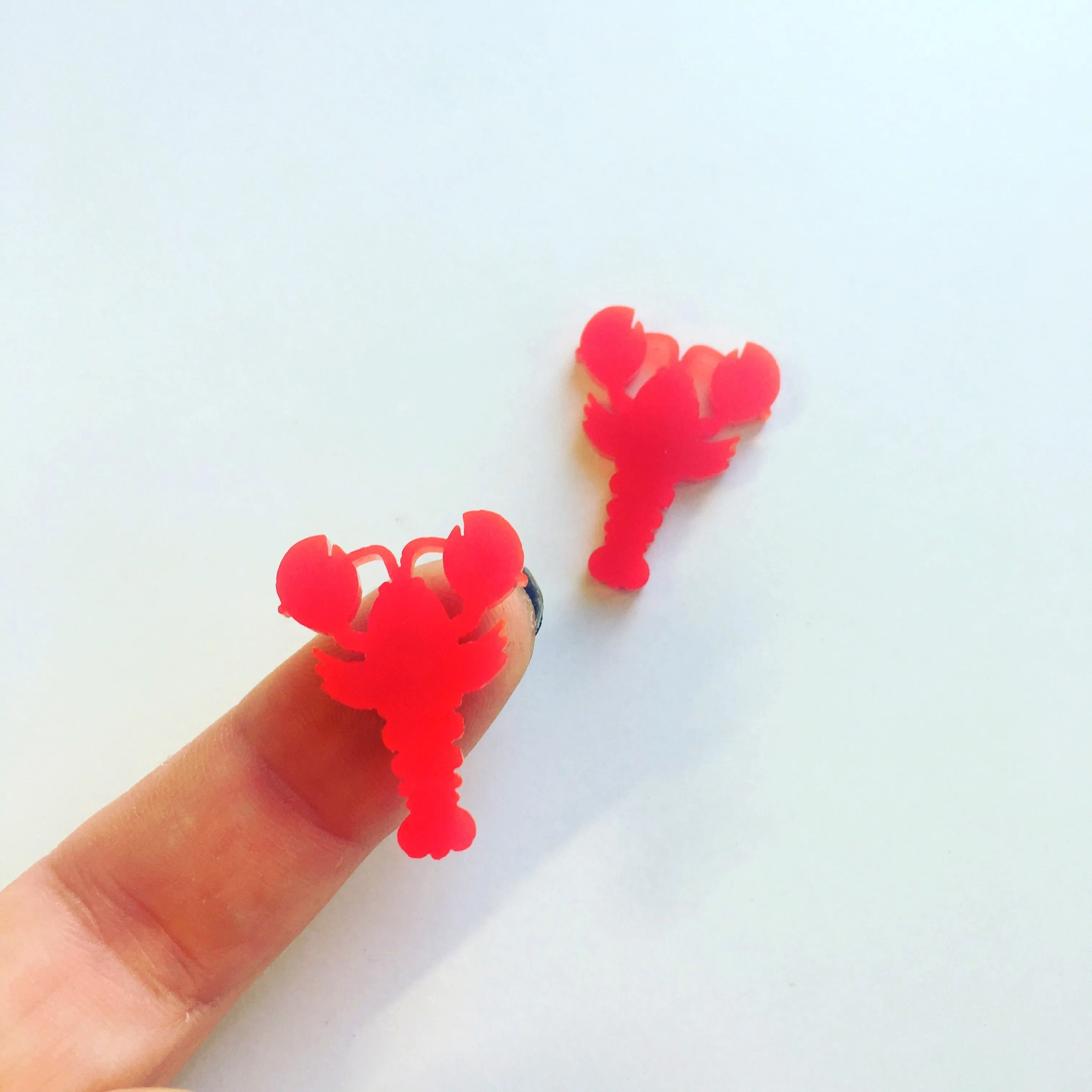 Small Lobster - Mini Cabochons - 10 Pairs