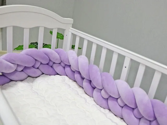 Soft Baby Bed Bumper Four Braid