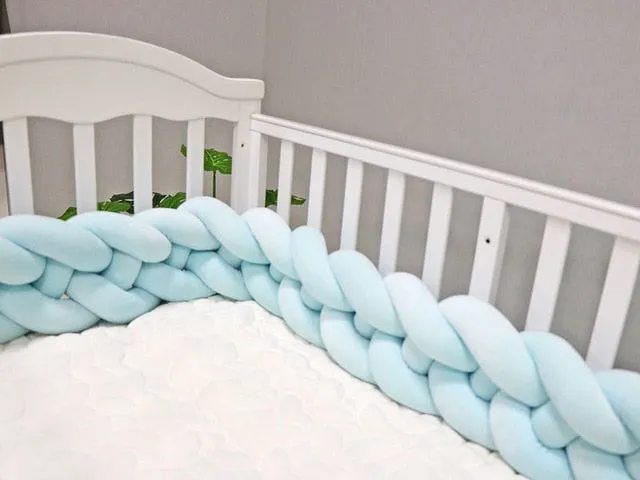 Soft Baby Bed Bumper Four Braid