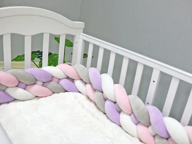 Soft Baby Bed Bumper Four Braid