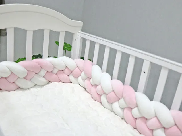 Soft Baby Bed Bumper Four Braid
